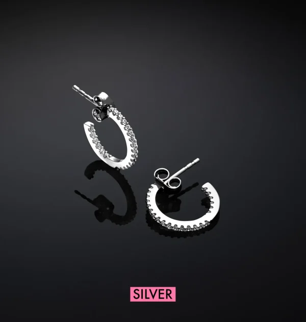 Chiara Ferragni Brand HOOP EARRINGS | Earrings | Silver 925