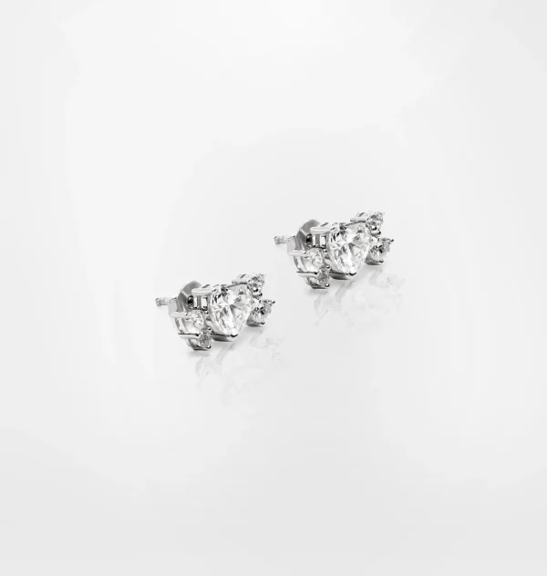 Chiara Ferragni Brand SILVER LOBE EARRINGS | Earrings | Silver 925