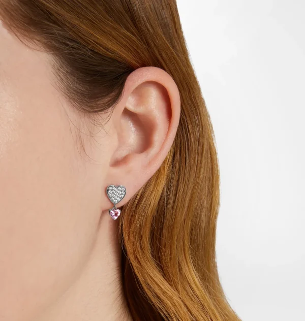 Chiara Ferragni Brand SILVER HEARTS EARRINGS | Earrings | Silver 925