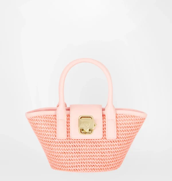 Chiara Ferragni Brand SMALL RAFFIA TOTE BAG | Bags