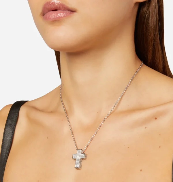 Chiara Ferragni Brand SQUARE PENDANT NECKLACE | Necklaces