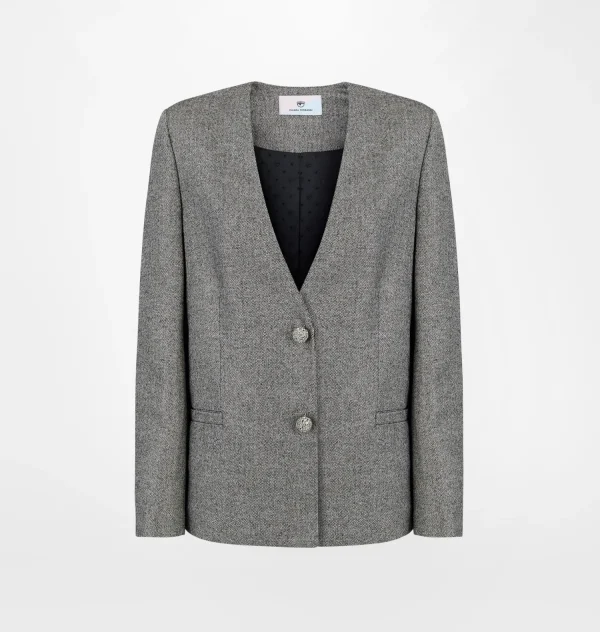 Chiara Ferragni Brand UNIFORM LUREX JACKET | Blazers & Jackets