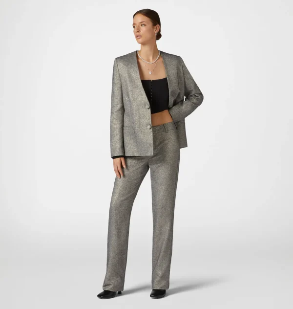 Chiara Ferragni Brand UNIFORM LUREX TROUSERS | Pants & Skirts