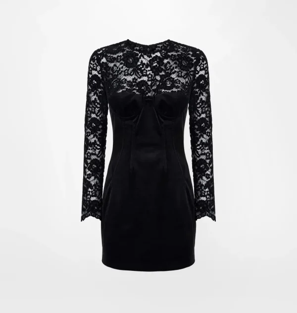 Chiara Ferragni Brand VELVET LACE DRESS | Dresses