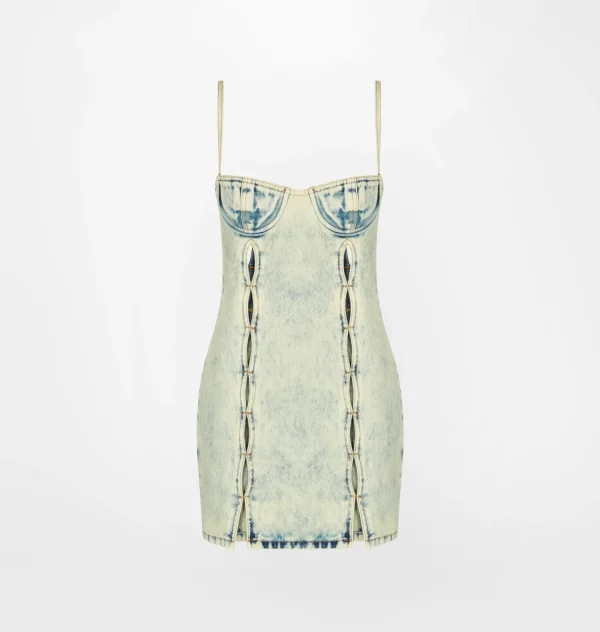 Chiara Ferragni Brand WASHED DENIM MINI DRESS | Dresses